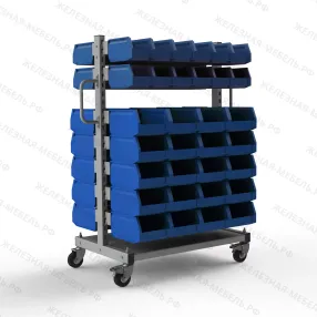 стеллаж мобильный №214 (1415х950х610)