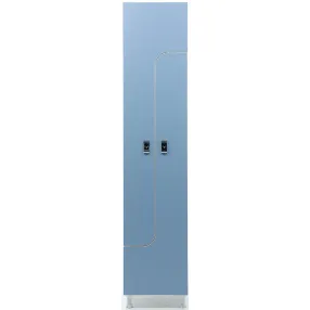 шкаф для раздевалок wlz 21-40 el голубой/белый