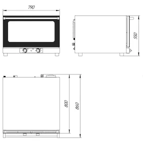 печь конвекционная пк-4-400/600