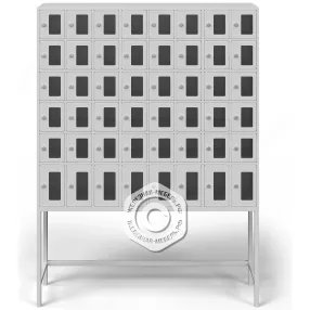 шкаф абонентский на подставке ша-48-о (40+8 ячеек) с окошками