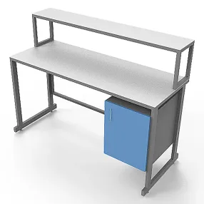 стол лабораторный с керамикой слк 21.002 (белый)