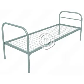 кровать металлическая одноярусная «бюджет» (700х1900, сетка 100х100)