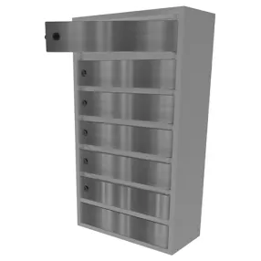 почтовый ящик «орион м» с дверцами из нержавеющей стали 6 секций