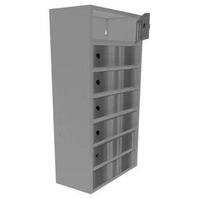 почтовый ящик «орион м» с дверцами из нержавеющей стали 6 секций