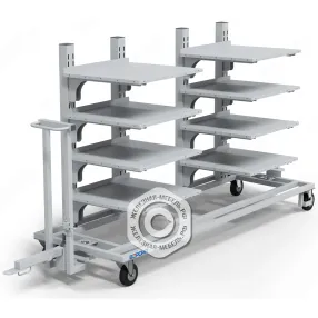 тележка-стеллаж консольная (8 полок) 1613х3220х850