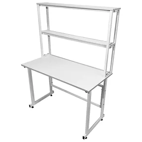 стол лабораторный с надстройкой слн 16.001 (белый)