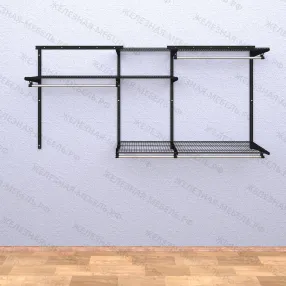 гардеробная система титан-gs-450 комплект №2 (цвет чёрный)