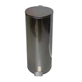 урна с педалью 30л (хром)