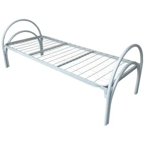 кровать «полукруглая» к6511с спинка d32х32, ложе 1900х700, закруглённое, сетка 100х60, 2 перемычки