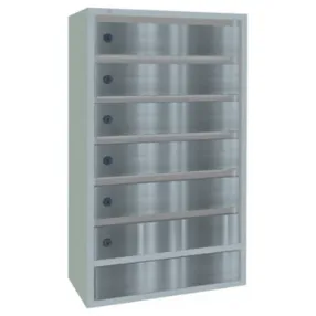 почтовый ящик «орион м» с дверцами из нержавеющей стали 6 секций