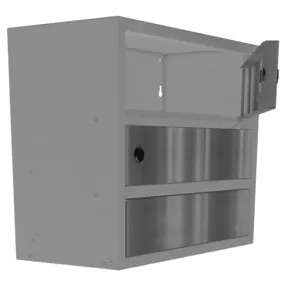 почтовый ящик «орион м» с дверцами из нержавеющей стали 2 секции