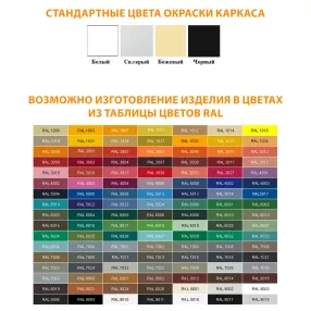 тумба подкатная металлическая тм-3.1 (белый)