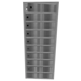 почтовый ящик «орион м» с дверцами из нержавеющей стали 9 секций