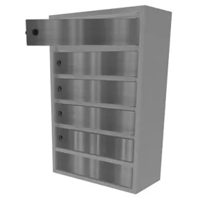 почтовый ящик «орион м» с дверцами из нержавеющей стали 5 секций